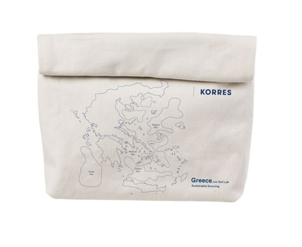 Canvas Pouch Greek Map